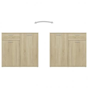 Sideboard Sonoma-Eiche 80x36x75 cm Holzwerkstoff