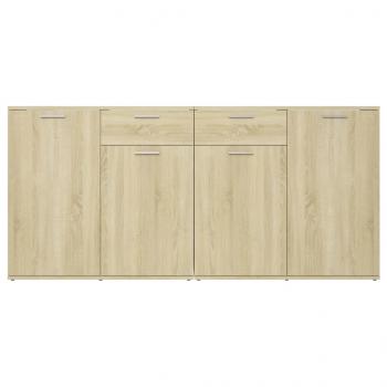 Sideboard Sonoma-Eiche 160x36x75 cm Holzwerkstoff