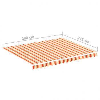 Markisenbespannung Gelb und Orange 3x2,5 m