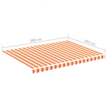 Markisenbespannung Gelb und Orange 4x3 m