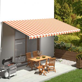 ARDEBO.de - Markisenbespannung Gelb und Orange 6x3 m