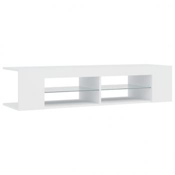 TV-Schrank mit LED-Leuchten Weiß 135x39x30 cm