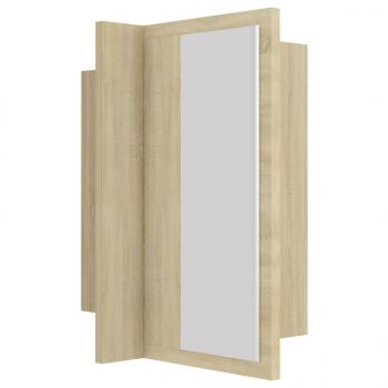 LED-Bad-Spiegelschrank Sonoma-Eiche 40x12x45 cm Acryl