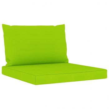 Gartensofa 4-Sitzer mit Kissen in Hellgrün