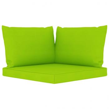 Gartensofa 4-Sitzer mit Kissen in Hellgrün