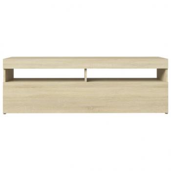 TV-Schrank mit LED-Leuchten Sonoma-Eiche 120x35x40 cm