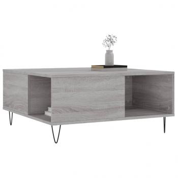 Couchtisch Grau Sonoma 80x80x36,5 cm Holzwerkstoff