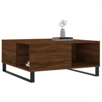 Couchtisch Braun Eichen-Optik 80x80x36,5 cm Holzwerkstoff