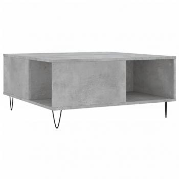 Couchtisch Betongrau 80x80x36,5 cm Holzwerkstoff