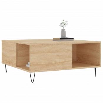 Couchtisch Sonoma-Eiche 80x80x36,5 cm Holzwerkstoff