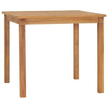 ARDEBO.de - Garten-Esstisch 85x85x75 cm Teak Massivholz