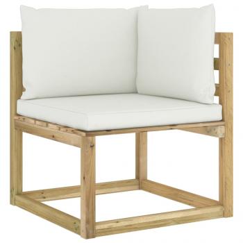 6-tlg. Garten-Lounge-Set mit Kissen Kiefernholz Imprägniert