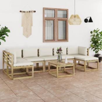 ARDEBO.de - 8-tlg. Garten-Lounge-Set mit Kissen Imprägniertes Kiefernholz