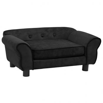 ARDEBO.de - Hundesofa Schwarz 72x45x30 cm Plüsch