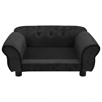 Hundesofa Schwarz 72x45x30 cm Plüsch