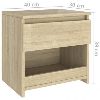 Nachttisch Sonoma-Eiche 40x30x39 cm Holzwerkstoff