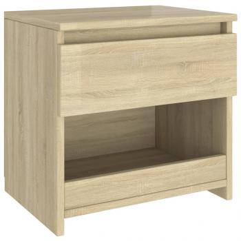 Nachttische 2 Stk. Sonoma-Eiche 40x30x39 cm Holzwerkstoff