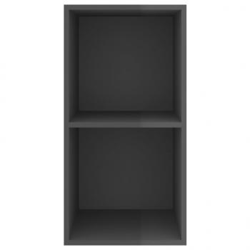 TV-Wandschrank Hochglanz-Grau 37x37x72 cm Holzwerkstoff