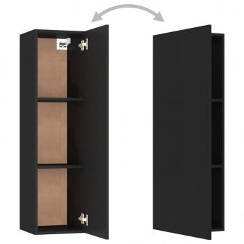 TV-Schrank Schwarz 30,5x30x110 cm Holzwerkstoff