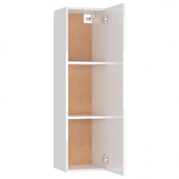 TV-Schrank Hochglanz-Weiß 30,5x30x110 cm Holzwerkstoff