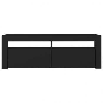 TV-Schrank mit LED-Leuchten Schwarz 120x35x40 cm