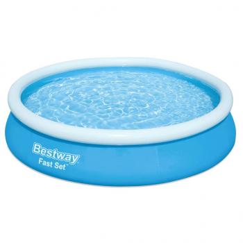 ARDEBO.de - Bestway Fast Set Aufblasbarer Swimmingpool Rund 366x76 cm 57273 