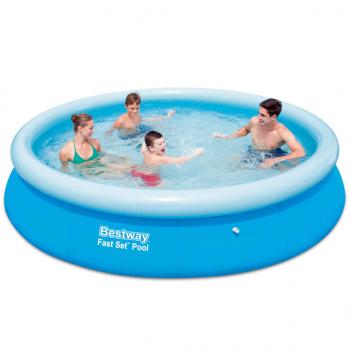 Bestway Fast Set Aufblasbarer Swimmingpool Rund 366x76 cm 57273 