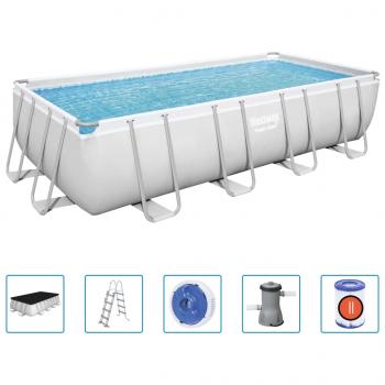 Bestway Power Steel Swimmingpool-Set Rechteckig 488x244x122 cm