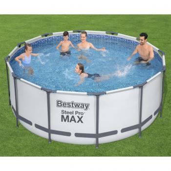 ARDEBO.de - Bestway Steel Pro MAX Swimmingpool-Set Rund 366x122 cm