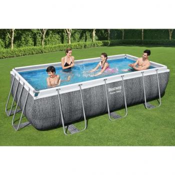 ARDEBO.de - Bestway Power Stahlrahmen-Pool Set 404x201x100 cm