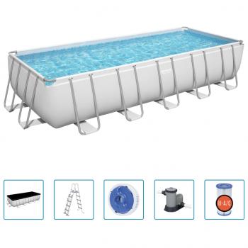 ARDEBO.de - Bestway Power Steel Frame-Pool Rechteckig 19281 L