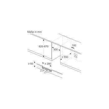 Bosch KUW20VHF0 Einbau-Weinkühlschrank mit Glastür, 58 L, 21 Flaschen, Präsentationsmodul, LED-Beleuchtung, schwarz