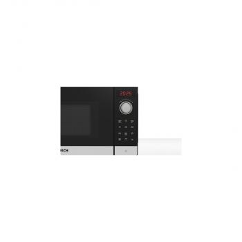 Bosch FEL023MS2 Serie 2 Stand Mikrowelle, 800 W, 20L, Kindersicherung, AutoPilot 8, LED-Display, Quickstart, Edelstahl/Schwarz