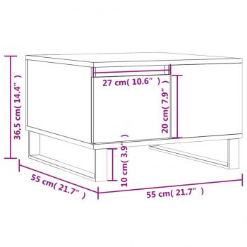 Couchtisch Betongrau 55x55x36,5 cm Holzwerkstoff