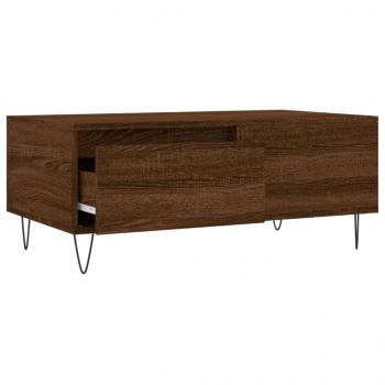 Couchtisch Braun Eichen-Optik 90x50x36,5 cm Holzwerkstoff