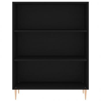 Bücherregal Schwarz 69,5x32,5x90 cm Holzwerkstoff