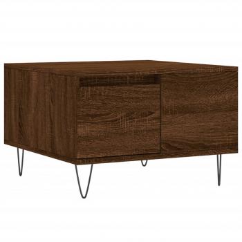 Couchtisch Braun Eichen-Optik 55x55x36,5 cm Holzwerkstoff