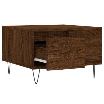 Couchtisch Braun Eichen-Optik 55x55x36,5 cm Holzwerkstoff