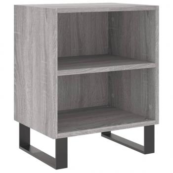 Nachttische 2 Stk. Grau Sonoma 40x30x50 cm Holzwerkstoff