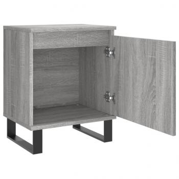 Nachttische 2 Stk. Grau Sonoma 40x30x50 cm Holzwerkstoff