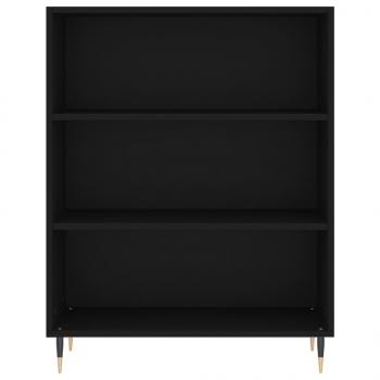 Bücherregal Schwarz 69,5x32,5x90 cm Holzwerkstoff