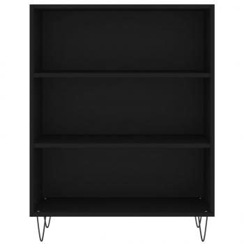 Bücherregal Schwarz 69,5x32,5x90 cm Holzwerkstoff