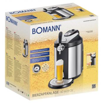 Bomann BZ 6029 CB Bierzapfanlage, 65 W, 2-12°C, für 5 L Fässer, inox (666029)