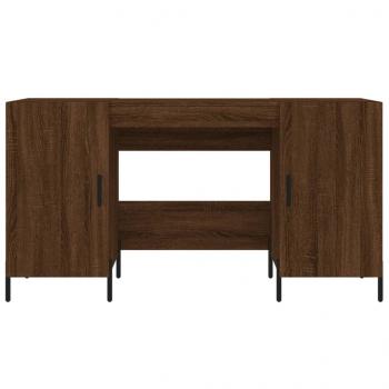 Schreibtisch Braun Eichen-Optik 140x50x75 cm Holzwerkstoff