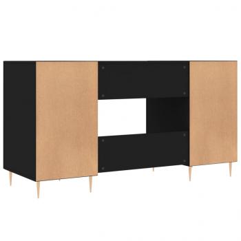 Schreibtisch Schwarz 140x50x75 cm Holzwerkstoff