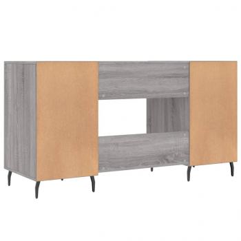 Schreibtisch Grau Sonoma 140x50x75 cm Holzwerkstoff