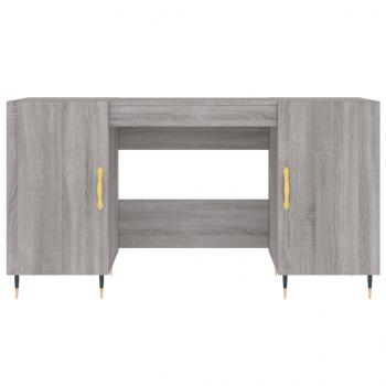 Schreibtisch Grau Sonoma 140x50x75 cm Holzwerkstoff