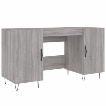 Schreibtisch Grau Sonoma 140x50x75 cm Holzwerkstoff