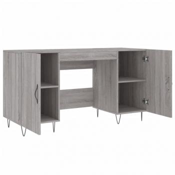 Schreibtisch Grau Sonoma 140x50x75 cm Holzwerkstoff