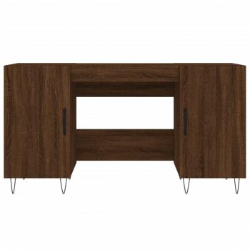 Schreibtisch Braun Eichen-Optik 140x50x75 cm Holzwerkstoff